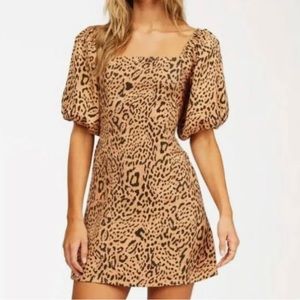 Billabong cheetah print dress